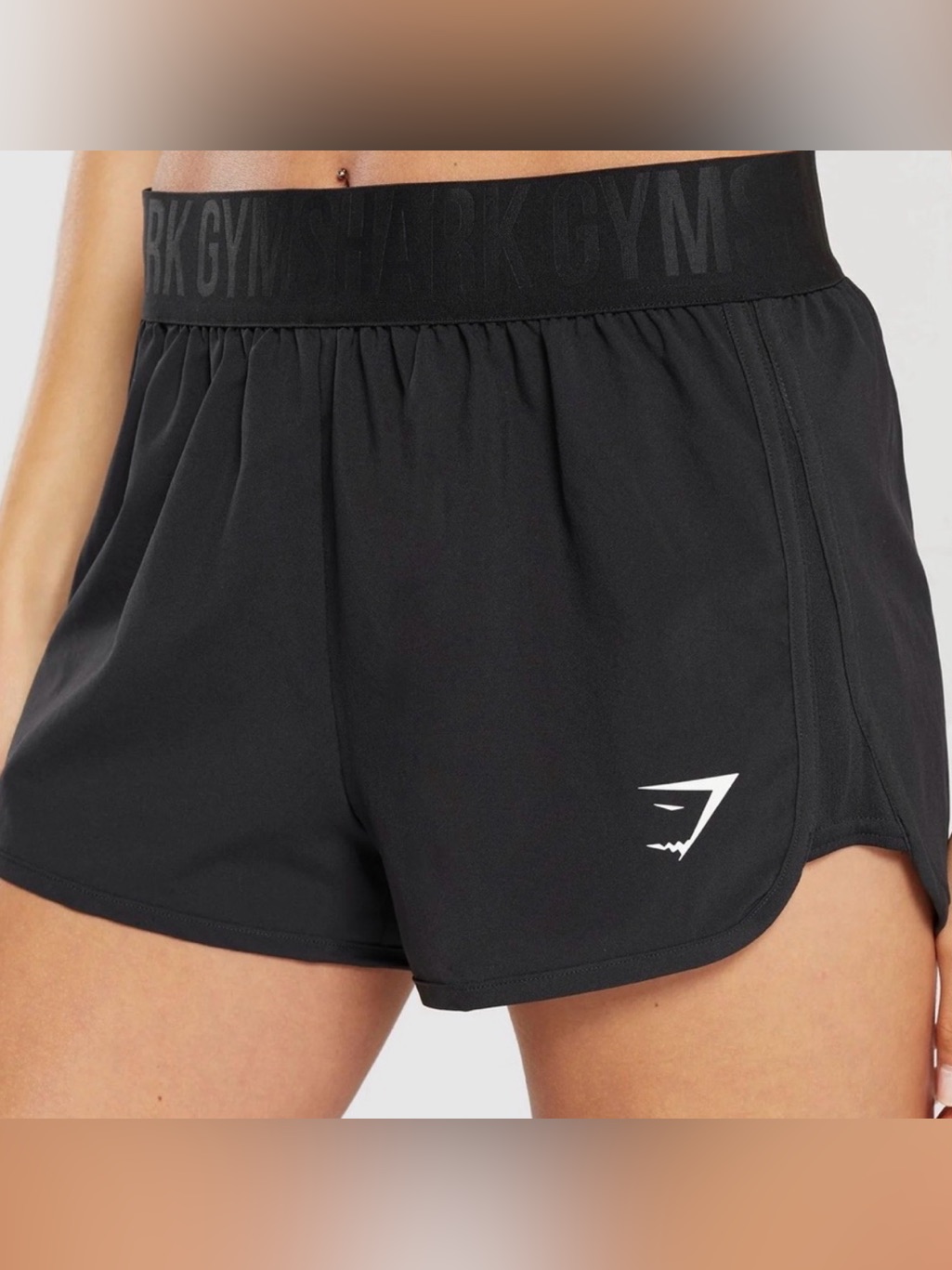 Gymshark Black Women's Athletic Running Shorts